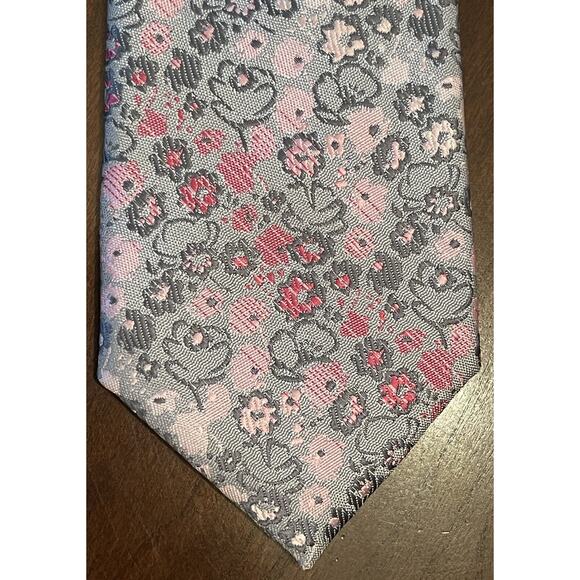 J. Ferrar Pink Grsy 100% Polyester Men’s Neck Tie Made In China Msrp $34 - Picture 1 of 10